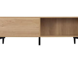 MIAMI 2 DRAWER COFFEE TABLE - OAK EFFECT/BLACK