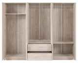 MALVERN 6 DOOR 2 DRAWER WARDROBE - URBAN SNOW