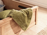 Madrid Wooden Ottoman Double Bed - Oak