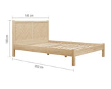 Herringford Bed Oak - Double