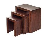 TOKO DARK MANGO NEST OF 3 TABLES