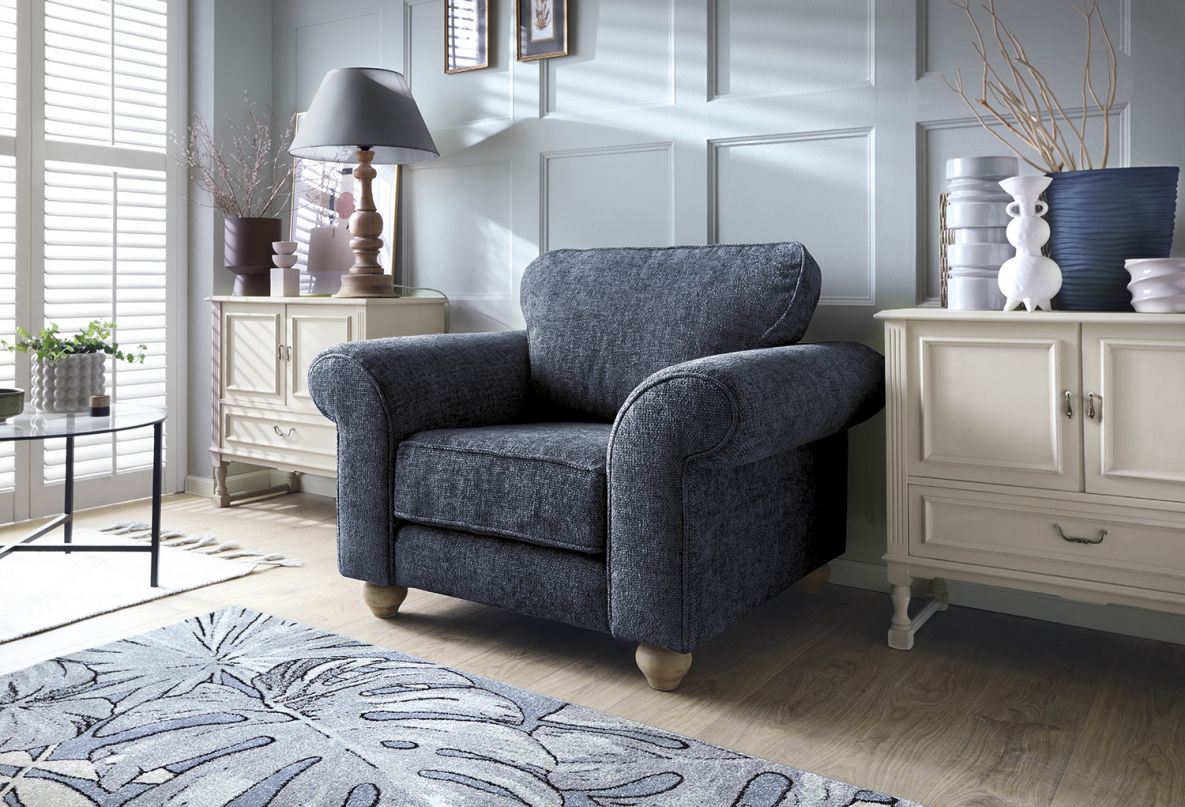 Ingrid Armchair - Dark Blue
