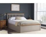 Phoenix King Ottoman Bed - Pearl Grey