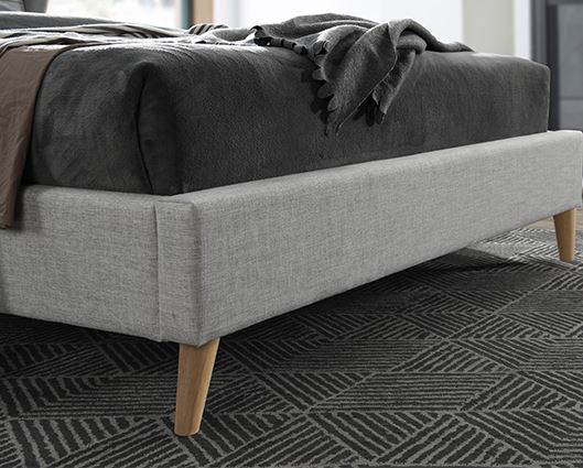 Harper Double Bed - Dove Grey