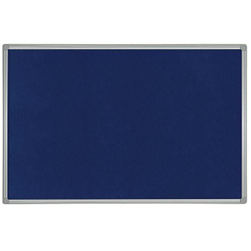 Bi-Office Maya Felt Noticeboard Plastic Frame 180x120cm Blue FB8543186