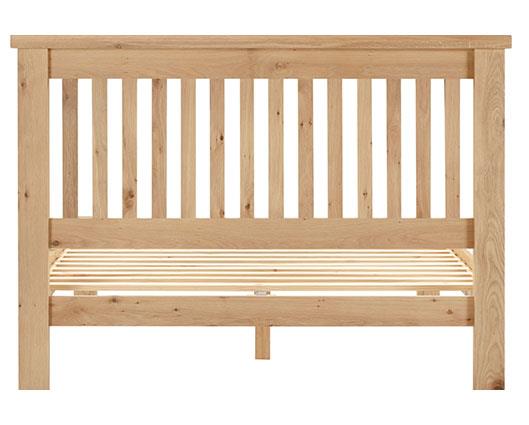 WINDSOR 4'6" LOW END BED - NATURAL OAK