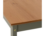 LUDLOW 1+4 DINING SET - GREEN/OAK EFFECT