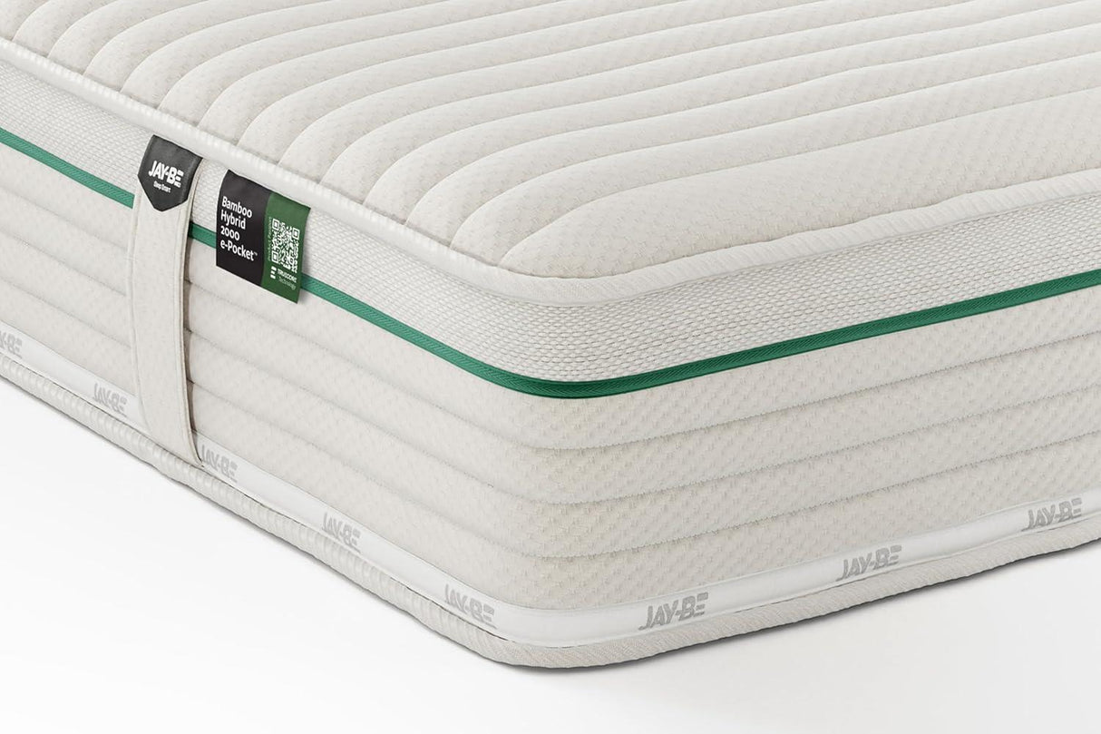 Jay-Be® Natural Fresh Bamboo Hybrid 2000 e-Pocket Mattress - Single