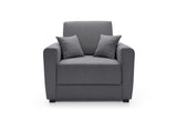 Olly Single Sofa Bed - Dark Grey