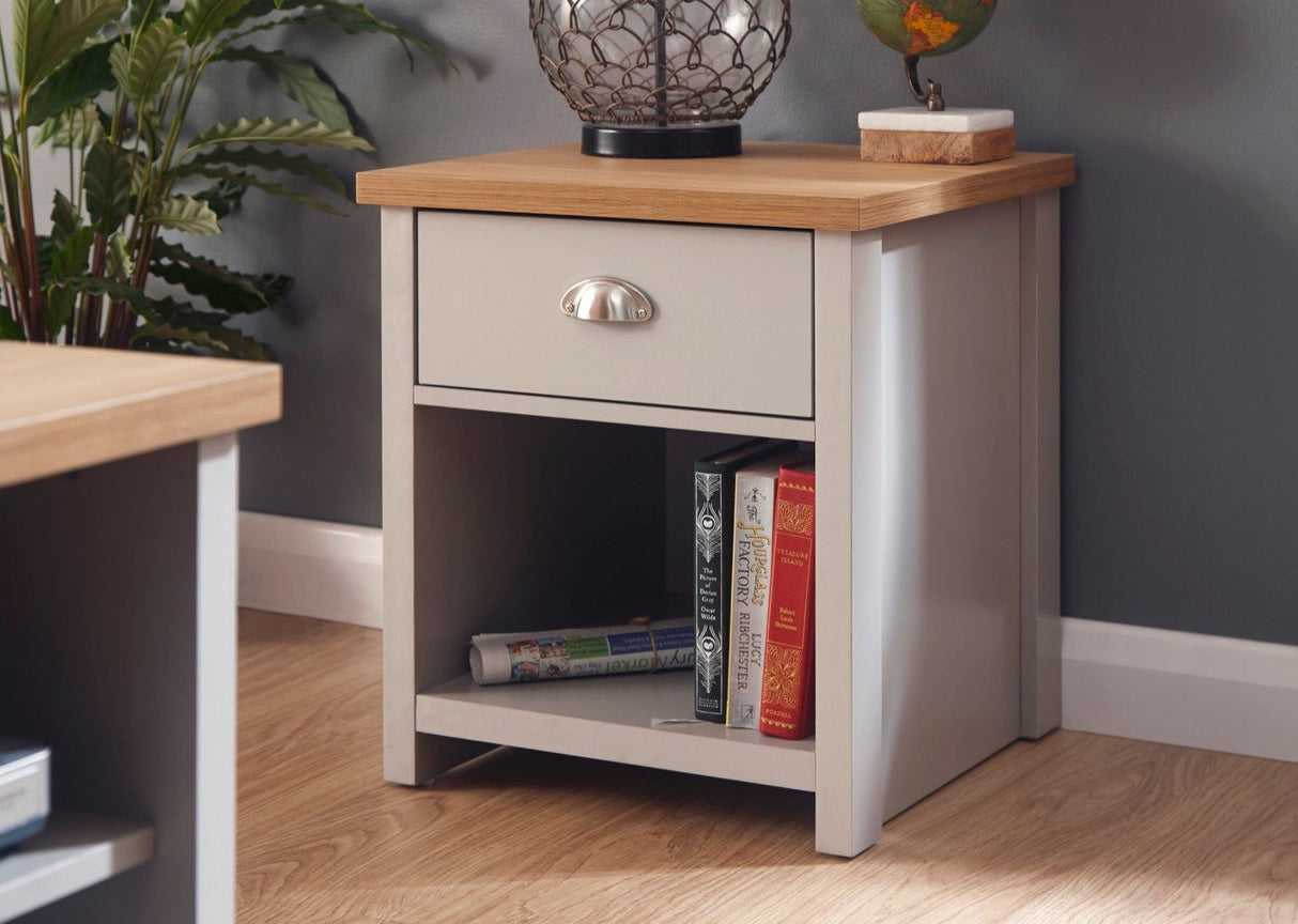 Lancaster lamp table grey