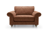 Ingrid Love Seat - Burnt Orange