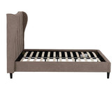 VERONA 5' BED - BROWN FABRIC
