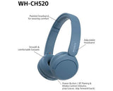 Sony WH-CH520 Wireless Headphones Blue