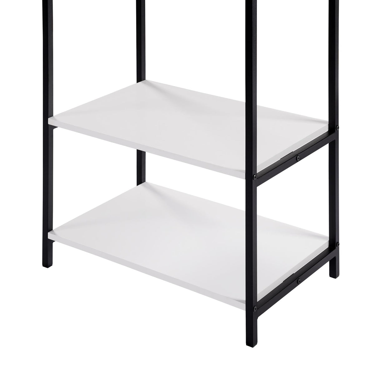 Scala Open Wardrobe with 2 Shelves - White