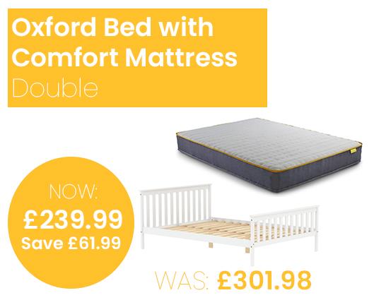 Oxford Bed with SleepSoul Comfort Mattress - Double