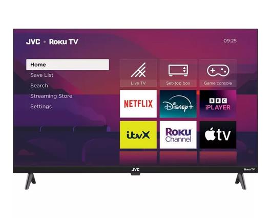 JVC LT-32CR250 Roku TV 32" Smart HD HDR LED TV