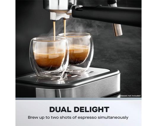 Daewoo 20 Bar Espresso Coffee Maker with Steam Wand