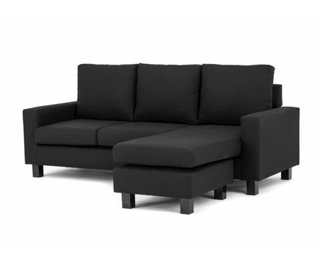 Capri Right Facing Corner Sofa-Black