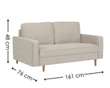 Henrietta 3 Seater Sofa Beige