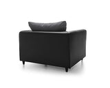 Dylan Armchair-Black & Charcoal
