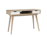 Scandi Desk Oak With White Drawers