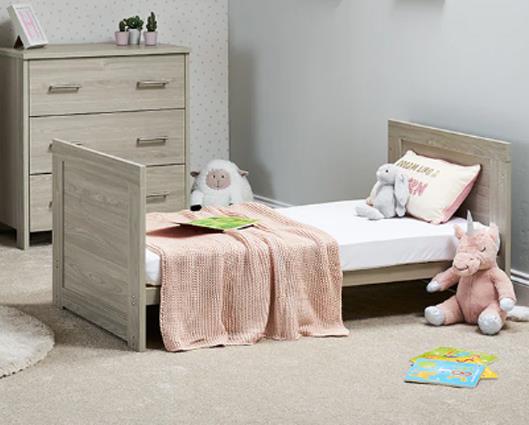 Nika Cot Bed - Grey Wash