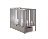 Bantam Space Saver Cot, Under Drawer & Eco Plus Foam Mattress-Taupe Grey