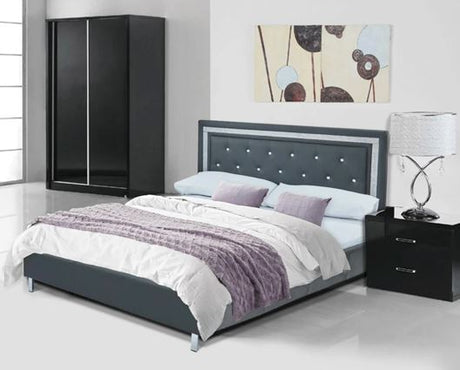 Crystalle 5.0 Kingsize Bed Grey