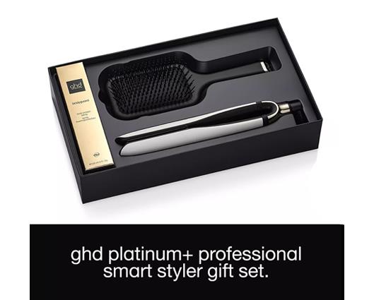 GHD Platinum+ Hair Straightener Gift Set - White