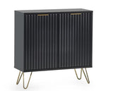 Murano Compact 2 Door Sideboard Black