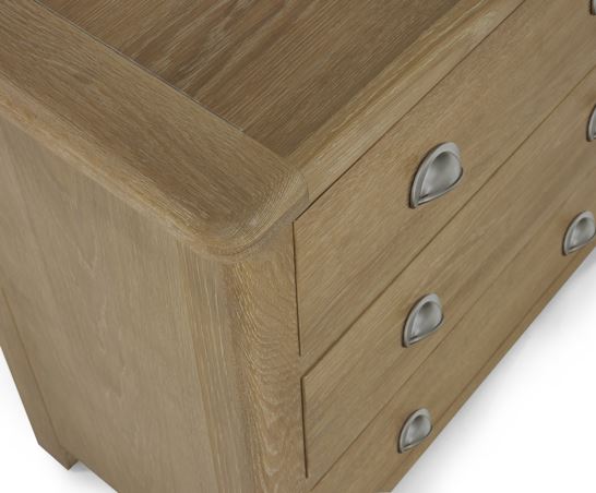 Memphis Limed Oak 3 Drawer Chest