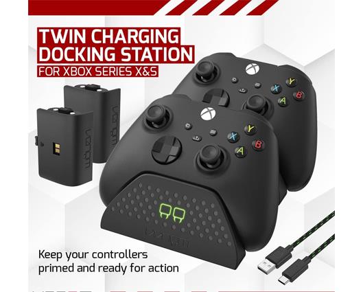Xbox Series S 512GB Console with Twin Charging Dock with 2x Rechargeable Battery Packs