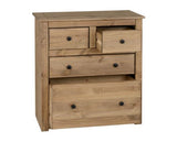 Panama 2+2 Drawer Chest - Natural Wax