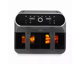 Tower 8 Litre Dual Basket Air Fryer with Viewing Windows