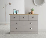 Kendal 4+3 Drawer Chest Grey