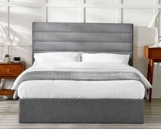 Merida Ottoman King Bed - Grey