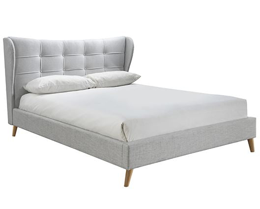 Harper Double Bed - Dove Grey