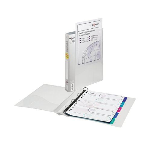 Snopake Presentation 4 A4 Ring Binder 25mm Clear 13368