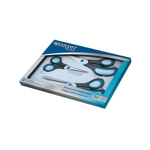 Westcott Easy Grip Scissor Set 130&#47;200&#47;255mm (Pack of 3) N-90027 00