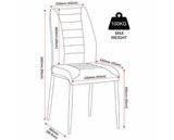 CHILTON DINING CHAIR (X4 PER BOX) - GREY FABRIC