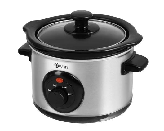 Swan 1.5L Slow Cooker Stainless Steel