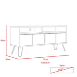 Nevada Wide Screen TV Rack with 4 Doors