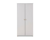 Evie Double Wardrobe - White