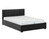 Waverley 5' Storage Bed - Black Faux Leather