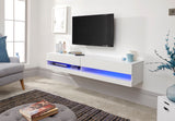 Galicia 180cm Wall TV Unit with LED White