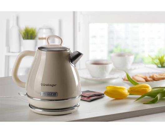 Ariete 1 Litre Retro Style Cordless Jug Kettle -  Cream