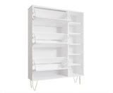 Monaco 3 Drawer Shoe Cabinet in White