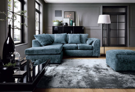 Harriet Left Corner Sofa - Dark Blue