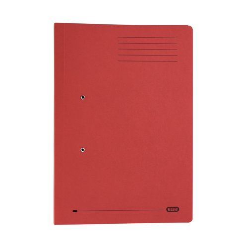 Elba Spring Pocket File Mediumweight Foolscap Red (Pack of 25) 100090149