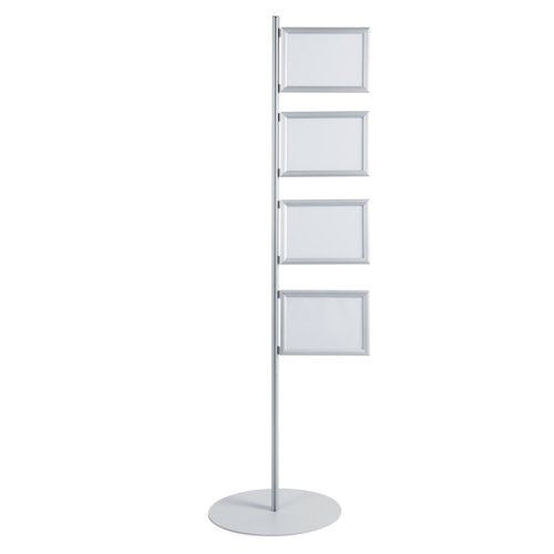 Bi-Office Snap Display Post Aluminium Structure A4 (Pack of 4) SUP3310